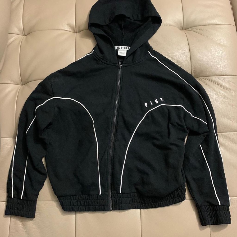 Pink Victoria’s Secret hoodie lightly worn